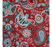 HEKO PANELS Oxford Tissu Imperméable Au Mètre Polyester De Couture D'ameublement Tissus Pour Mobilier Décorative Artisanat Rembourrage Motif Folklorique 5 Mètres 155 x 500 cm