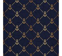 HEKO PANELS Oxford Tissu Imperméable Au Mètre Polyester De Couture D'ameublement Tissus Pour Mobilier Décorative Artisanat Rembourrage Ancre 5 Mètres 155 x 500 cm