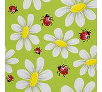 HEKO PANELS Oxford Tissu Imperméable Au Mètre Polyester De Couture D'ameublement Tissus Pour Mobilier Décorative Artisanat Rembourrage Pâquerettes Fleurs 1 Mètre 155 x 100 cm
