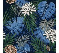 HEKO PANELS Oxford Tissu Imperméable Au Mètre Polyester De Couture D'ameublement Tissus Pour Mobilier Décorative Artisanat Rembourrage Feuilles Exotiques De Lotus 1 Mètre 155 x 100 cm