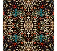 HEKO PANELS Oxford Tissu Imperméable Au Mètre Polyester De Couture D'ameublement Tissus Pour Mobilier Décorative Artisanat Rembourrage Motif Géométrique Fleuri 1 Mètre 155 x 100 cm