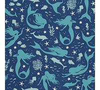 HEKO PANELS Oxford Tissu Imperméable Au Mètre Polyester De Couture D'ameublement Tissus Pour Mobilier Décorative Artisanat Rembourrage Sirènes 1 Mètre 155 x 100 cm
