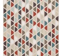 HEKO PANELS Oxford Tissu Imperméable Au Mètre Polyester De Couture D'ameublement Tissus Pour Mobilier Décorative Artisanat Rembourrage Motif Géométrique 5 Mètres 155 x 500 cm