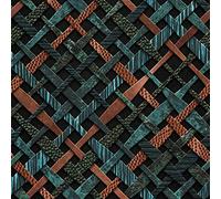 HEKO PANELS Oxford Tissu Imperméable Au Mètre Polyester De Couture D'ameublement Tissus Pour Mobilier Décorative Artisanat Rembourrage Motif Géométrique 1 Mètre 155 x 100 cm