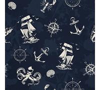 HEKO PANELS Oxford Tissu Imperméable Au Mètre Polyester De Couture D'ameublement Tissus Pour Mobilier Décorative Artisanat Rembourrage Histoires De Mer 1 Mètre 155 x 100 cm