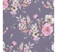 HEKO PANELS Oxford Tissu Imperméable Au Mètre Polyester De Couture D'ameublement Tissus Pour Mobilier Décorative Artisanat Rembourrage Fleurs Papillons 2 Mètres 155 x 200 cm