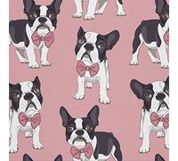 HEKO PANELS Oxford Tissu Imperméable Au Mètre Polyester De Couture D'ameublement Tissus Pour Mobilier Décorative Artisanat Rembourrage French Bulldogs 1 Mètre 155 x 100 cm
