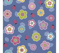 HEKO PANELS Oxford Tissu Imperméable Au Mètre Polyester De Couture D'ameublement Tissus Pour Mobilier Décorative Artisanat Rembourrage Coccinelle Fleurs 5 Mètres 155 x 500 cm