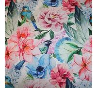 Heko Panels Oxford Tissu Imperméable Toile Store au Metre - Tissus au metre Ameublement pour Intérieur et Extérieurs - 100% Polyester résistant et anti-tâches - Des Oiseaux II