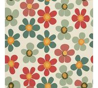 HEKO PANELS Tissu en toile Oxford fleurie imperméable, 100 % polyester, 155 x 300 cm, floral et déperlant, tissu