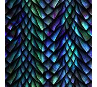 Heko Panels Tissu en velours au mètre - Tissu d'ameublement imprimé - Tissu d'ameublement en velours polyester imperméable - Vendu au mètre - Tissu d'ameublement à coudre - Écailles de dragon royal -