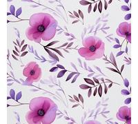 HEKO PANELS Tissu Oxford DX2378 - Tissu imperméable - Vendu au mètre - Toile en polyester - Tissu de couture - Déperlant - Motif floral - Aquarelle - 1 m - 155 x 100 cm