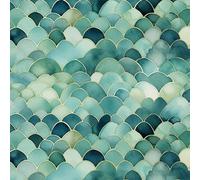 HEKO PANELS Tissu Oxford DX2439 - Imperméable - Vendu au mètre - Toile en polyester - Déperlant - Opaque - Motif aquarelle - 1 m - 155 x 100 cm