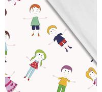 HEKO PANELS Tissu softshell au mètre - Tissu d'extérieur imperméable avec polaire - À coudre - Coupe-vent - Pour veste, randonnée, sport - Combinaison enfant - 1 m - 145 x 100 cm