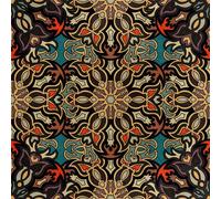 HEKO PANELS Tissu velours au mètre Tissu décoratif imprimé Tissu d'ameublement Tissu d'ameublement Velours Polyester Tissus à coudre Imperméable Motif géométrique royal Floral 140 x 100 cm RDX1534