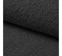 Heko Panels Tissus Au Metre Boucle Teddy Pour Couture Ameublement Fauteuil Meubles Canapés Chaises Coussins Anthracite Échantillon De Tissu 10 X 10 cm Milano