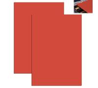 HEKOBAG Lot de 2 Feuille de Timbre en Caoutchouc, Feuilles de Tampon en Caoutchouc A4 30 x 21 cm, Feuille Tampon Laser 2,3 mm d'Épaisseur pour Gravure Laser (Rouge)