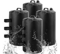 HEKOBAG Lot de 4 sacs de poids pour tonnelle - 40 kg - Portable - Coupe-vent - 10 l - Pour tente pop-up en plein air, auvents, tonnelles, poids de sable robuste
