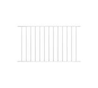 vidaXL Panneau de clôture 145224 G 1,7x0,75 m acier thermolaqué blanc