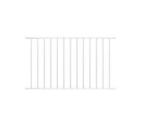 vidaXL Panneau de clôture en acier thermolaqué 1,7 x 1,25 m Blanc 145226