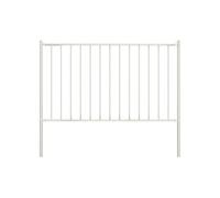 Hekpaneel met palen 1,7x1 m gepoedercoat staal wit145216