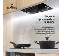 Hektor Eco Module de ventilation 72 cm 466 m³/h tactile verre A++
