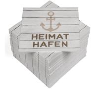 HEKU Lot de 100 serviettes en papier triple épaisseur, 33 x 33 cm, avec port d'attache I Absorbantes et pratiques I Large choix I Idéal pour les occasions spéciales