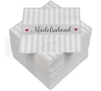 HEKU Lot de 100 serviettes en papier triple épaisseur, 33 x 33 cm, pour soirée entre filles, absorbantes et pratiques - Large choix - Idéal pour les occasions spéciales