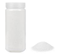 HEKU Sable décoratif blanc de qualité supérieure (environ 750 g) I Grain fin (0,1-0,5 mm) I Boîte refermable I Polyvalent pour la décoration et les travaux manuels, blanc