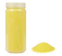 Heku 30330-10 décoratif/sable coloré jaune, 750 g, dans une boîte refermable, 750g, Set Pièces