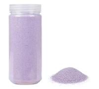 HEKU Sable décoratif lilas de qualité supérieure (environ 750 g) I Grain fin (0,1-0,5 mm) I Boîte refermable I Polyvalent pour la décoration et les travaux manuels, lilas