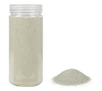 HEKU Sable décoratif naturel de qualité supérieure (environ 750 g) - Grain fin (0,1-0,5 mm) - Boîte refermable - Polyvalent pour la décoration et les travaux manuels, naturel