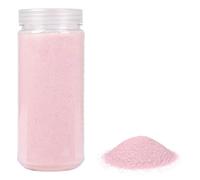 HEKU Sable décoratif rose de qualité supérieure (environ 750 g) Grain fin (0,1-0,5 mm) Boîte refermable polyvalente pour la décoration et les travaux manuels, rose