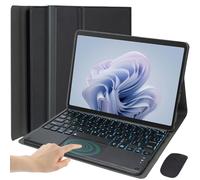 HEKUEUN Étui Clavier pour Microsoft Surface Go 4 / Surface Go 3 / Surface Go 2 / Surface Go Tablette, Clavier Bluetooth Détachable Rétroéclairé 7 Couleurs, Étui Ultra-Mince avec Souris
