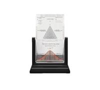 HEKUTARY Outil de démonstration statistique Galton Board, modèle d'enseignement de laboratoire de physique, dispositif éducatif de probabilité et de courbe en cloche white