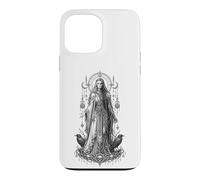 Hel Norse Underworld Goddess Raven Rune Mythologie Artwork Coque pour iPhone 13 Pro Max