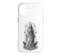 Hel Norse Underworld Goddess Raven Rune Mythologie Artwork Coque pour iPhone 16 Plus