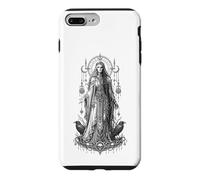 Hel Norse Underworld Goddess Raven Rune Mythologie Artwork Coque pour iPhone 7 Plus/8 Plus