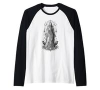 Hel Norse Underworld Goddess Raven Rune Mythologie Artwork Manche Raglan