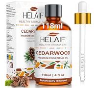 HELAIF 100ML Huile Essentielle de Cèdre Naturelle,Arôme Bois Cèdre Apaisant,Huile Aromatique Relaxation Diluée pour Diffuseur, Massage & Ambiance Zen