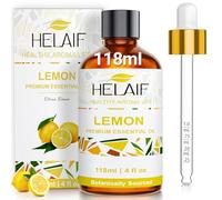 HELAIF 118ML Huile Essentielle de Citron Naturelle, Arôme Citron Frais et Vivifiant, Huile Aromatique pour Diffusion Diluée, Massage & Ambiance Vivifiante