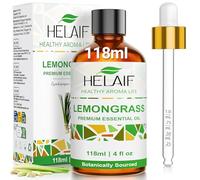 HELAIF Huile Essentielle de Citronnelle 118 ml l’Aromathérapie les Soins de la Peau le Diffuseur le Massage - Usage Externe Uniquement