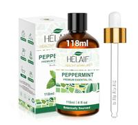 HELAIF Huile Essentielle de Menthe PoivréE 118 ml ArôMe Frais Pour Diffusion et Ambiance IntéRieure Convient Aux MéLanges Diy et Au Massage Dilué