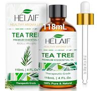 HELAIF Huile Essentielle de Tea Tree 118ML-100% Pure et Naturelle- Idéale pour Diffuseur,Ambiance,Massage,Aromathérapie,Créations DIY,CréAtion De Bougies Et Entretien Domestique