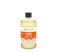 Helan Ambre et Encens - Recharge Désodorisant d'Ambiance, Recharge Diffuseur Stick, Désodorisant Oriental et Poudré, Idées Cadeaux pour Désodorisants 500 ml, Parfums Made in Italy