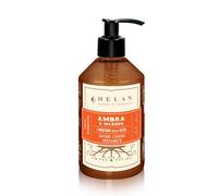 Helan Ambre et Encens - Savon liquide tonifiant parfumé, eau de bergamote bio, gel nettoyant naturel délicat pour les mains, 300 ml