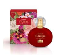 Helan, Ambre Rouge - Parfum Femme Enveloppant avec des amandes douces, Eau de Parfum Fruité Ambre Boisé, Parfum Femme avec des notes équilibrées sucrées et épicées, Parfum Fabriqué en Italie, 50 ml
