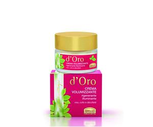 Helan, Elisir Antitempo d'Oro, Creme Hydratante Visage Cou Décolleté Nourrissante et Illuminante, Creme Anti Rides Femme Idéal comme Serum Visage avec Vitamine E, Creme Soin Visage Made in Italy 50 ml