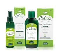 Helan, Eye al Poux - Shampooing poux et lentes Forte 200 ml + spray préventif poux enfants et adultes sans gaz 100 ml - Traitement poux et lentes fortes avec fleurs de lavande, fabriqué en Italie