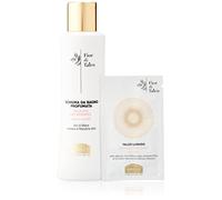 Helan, Fior di Talco - Gel Douche et Shampoing sans Sulfate, Naturel, Délicat et Parfumé, Bain Moussant et Shampooing pour Soin Cheveux et Corps avec Huile Amande Douce et Mauve, 200 ml, Made in Italy